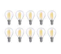Lowenergie 40W Equivalent Led Filament Light Bulb G45 Golf Ball E14 Screw 3.5W Led - Warm White - Pack Of 10