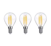 Lowenergie 40W Equivalent Led Filament Light Bulb G45 Golf Ball E14 Screw 3.5W Led - Warm White - Pack Of 3