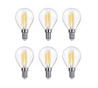 Lowenergie 40W Equivalent Led Filament Light Bulb G45 Golf Ball E14 Screw 3.5W Led - Warm White - Pack Of 4
