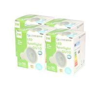 Lowenergie 50W Equivalent Brightness Gu10 5W Led Spotlight - Warm White - Pack Of 4