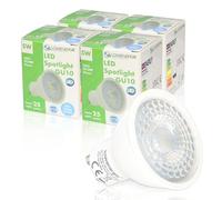 LOWENERGIE 5W GU10 LED Spotlight Bulb - Pack of 4 Day White 6000K Downlight Lamp [Energy Class F]
