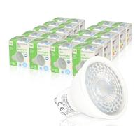 LOWENERGIE 5W GU10 SMD LED Spotlight Lamp Downlight F Rated Bulbs Lights 240V (Day White 6000K, 20 Pack)