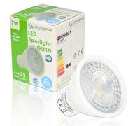 LOWENERGIE 7W GU10 LED Spotlight Bulbs - Single Energy-Saving Day White Downlights [Energy Class F]