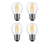 Lowenergie 80W Equivalent Led Filament Light Bulb G45 Golf Ball E27 Screw 5.9W Led - Warm White, Pack Of 4