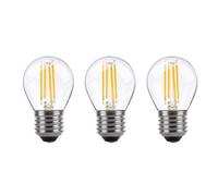 Lowenergie 80W Equivalent Led Filament Light Bulb G45 Golf Ball E27 Screw 5.9W Led - Warm White, Pack Of 3
