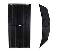 Lowenergie Flexible ETFE Solar Panel PV Photo-Voltaic. Ideal for Caravans, Boats, Gardens, Camping & Motorhomes. (100W Black)