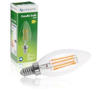 LOWENERGIE LED Filament Candle Bulb C37 E14 Screw 3.5W 50W Equivalent Warm White 2700K Energy Saving (1)