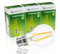 LOWENERGIE LED Filament Light Bulb A60 GLS B22 Bayonet 6.6W 100W Equivalent Warm White 2700K Energy Saving (3)