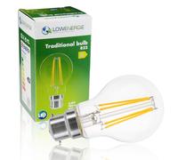 LOWENERGIE LED Filament Light Bulb A60 GLS B22 Bayonet 6.6W 100W Equivalent Warm White 2700K Energy Saving (2)