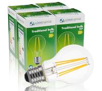 LOWENERGIE LED Filament Light Bulb A60 GLS Traditional Bulb E27 Screw 10.5w equiv Brightness 150w Warm White 2700K Energy Saving (4)