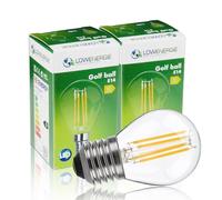 LOWENERGIE LED Filament Light Bulb G45 Golf Ball E14 Screw 3.5W 40W Equivalent Warm White 2700K Energy Saving (2)