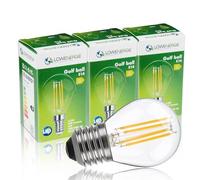 LOWENERGIE LED Filament Light Bulb G45 Golf Ball E14 Screw 3.5W 40W Equivalent Warm White 2700K Energy Saving (3)