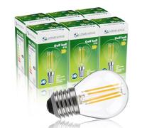 LOWENERGIE LED Filament Light Bulb G45 Golf Ball E14 Screw 3.5W 40W Equivalent Warm White 2700K Energy Saving (6)