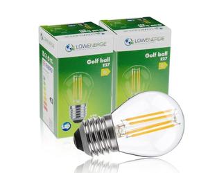 LOWENERGIE LED Filament Light Bulb G45 Golf Ball E27 Screw 5.9W 80W Equivalent Warm White 2700K Energy Saving (2)