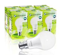 LOWENERGIE LED Light Bulbs 10W B22 Bayonet Cool White 4000K A60 GLS Lamps - Pack of 6, 75W Equivalent Energy-Saving Lighting [Energy Class F]