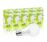 LOWENERGIE LED Light Bulbs 10W Bayonet B22 Warm White 3000K A60 GLS Lamps - Pack of 10 Energy-Saving Everyday Lighting [Energy Class F]