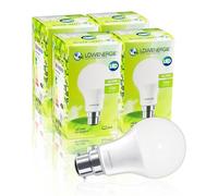 LOWENERGIE LED Light Bulbs 10W Bayonet B22 Warm White 3000K A60 GLS Lamps - Pack of 4 Energy-Saving Everyday Lighting [Energy Class F]