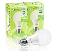 LOWENERGIE LED Light Bulbs 10W Edison Screw E27 Day White 6000K A60 GLS Lamps - Pack of 2 Energy-Saving Everyday Lighting [Energy Class F]