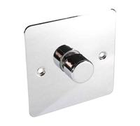 Lowenergie Polished Chrome Led Dimmer Switch - Single Gang