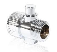 Lowenergie Shower Flow Stop Valve - Water-Saving Shut-Off Tap for Boats, Caravans, Motorhomes & Homes, Easy Twist Control, Eco-Friendly, Durable Chrome Finish