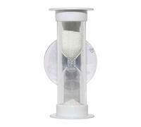 LOWENERGIE Shower Timer Eco Hot Water Energy Saving or tooth brushing coach, waterproof (1, 5 Minute White)