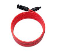 LOWENERGIE Solar Panel Cable H1Z2Z2-K Double insulated with Crimped Solar Connector Plugs 1800V high performance Cut to Length UV Flame Ozone Heat Resistant 30 year service life (10, Red, 4mm)