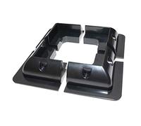 LOWENERGIE Solar Panel Mounting Bracket Black Square Set Kit Adhesive Bond 4 Piece. for Caravans, Motorhomes, Boats & Any Flat Surface