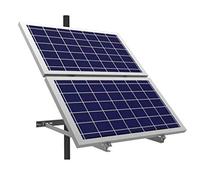 Lowenergie Solar PV Panel Pole mounting Adjustable Size lamp Post Side Utility Post Mount (Large Plus 300mm Fixing Bands)