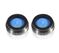 LOWENERGIE Tap Aerator 22mm Male,6ltr per Minute, Water, Energy Saving Reduce Bills Chrome. Pack Sizes (2)