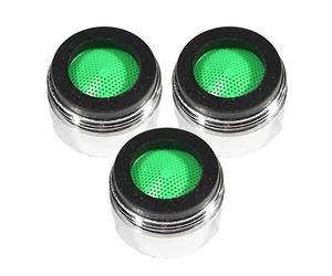 LOWENERGIE Tap Aerator 24mm Male,2ltr per Minute,Water, Energy Saving Reduce Bills Chrome. Pack Sizes (3)