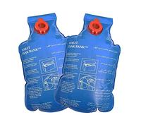 LOWENERGIE Toilet Water Saving Device Cistern Tank Bag Bank Flush Insert Dual Clip Hook (2 Pack)