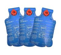 LOWENERGIE Toilet Water Saving Device Cistern Tank Bag Bank Flush Insert Dual Clip Hook (3 Pack)