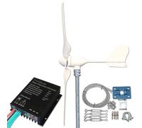 LOWENERGY Wind Turbine Generator with Charge Controller and Mast Mounting Kit 500W 48V - Off-Grid Renewable Power for Boats, Caravans, Cabins and Remote Installations