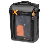 Lowepro GearUp Creator Box Large II, Mirrorless and DSLR Camera Bag, Camera Case with QuickDoor Access, Made with Recycled Fabric, Orange Padded Interior Dividers, Grey
