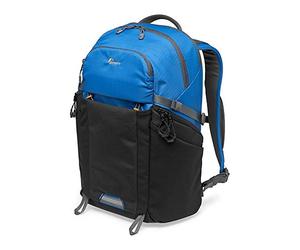 Lowepro LP37253-PWW Photo Active Outdoor Camera Backpack, with QuickShelf Dividers, fits Tablet 15 inch/3L Hydration, for Mirrorless Sony, Canon, Nikon, Gimbal, Drone, DJI, Osmo, Mavic, Blue/Black