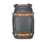 Lowepro Whistler 350 AW II, 4-Season Camera Backpack with Recycled Fabrics, All Weather Cover, Camera Bag for Professional Use, Fits 13” Laptop, Insert Pads, Pro Mirrorless or DSLR Case, Grey