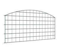 vidaXL Arched Garden Fence Set 77.5x78.5cm Green Garden Barrier Border Edging