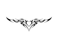 Lower Back, Abdomen, And Chest Stretch Mark/scar Succubus Herbal Tattoo Sticker Semi-permanent 2-week Long-lasting Fake Tattoos.