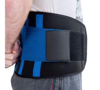 Lower Back Belt Support Medical Grade Spine Injury, Sciatica, Herniated discs, Scoliosis, Slipped Disc Pain Relief Brace Unisex - Blue (L)