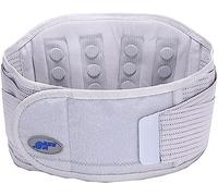 Lower Back Magnetic Therapy Brace For Back Pain Relief, Self-Heating Lumbar Support Belt, 24 Magnets For Waist And Abdomen And 3 Metal Braces (Size : L) ( Color : Light Grey , Size : M/Medium )