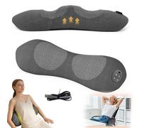 Lower Back Massager 3-in-1 Back Device,135°Golden Curvature,Spinal Traction,Therapeutic Heat Vibration,Relieves Sciatica,Acute Chronic Back Pain