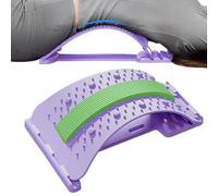 Lower Back Stretcher 3-Level Adjustable | Back Board Stretcher,Non-Slip Lumbar Spine Corrector Massager for Home Bed Sleeping Exercise Yoga Fitness Workout Body