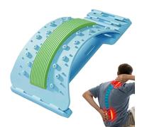 Lower Back Stretcher - ABS/PP/Foam Back Stretching Board | Non-Slip 3-Level Adjustable Design | Lumbar Support Device Ideal for Muscle Release, Spine Alignment, Yoga, Gym