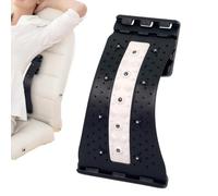 Lower Back Stretcher - Lumbar for Spine Relief Yoga Support Device | ABS Frame with EVA Cushion, Adjustable Arch Design, Massage Nodes for Home Fitness 12.20x7.08in