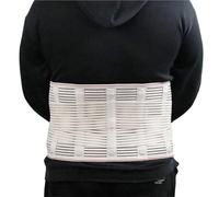 Lower Back Support Belt High Elastic Waist Posture Correction Brace Lumbar Disc Herniation Back Pain Supporter Protection Belt for Men and Women(White,4XL)
