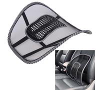 Lower Back Support Lumbar Support For Office Chair Car Mesh Cushion Orthopaedic Backrest Seat Corrector Spinal Pain And Pressure Relief Elastic Strap With Ergonomic Air Flow Massage Nodes Black (1)