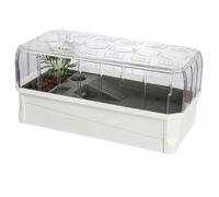 Lower Bud Turtles - Versatile Turtle Habitat, White Aquarium for Water and Terrestrial Turtles | Rugged Habitat for Mauremys Mutica, Reptile Pool for the Zs