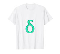 Lower Case Delta - Fourth Letter of the Gr lphabet Value Graphic T-Shirt, Men, White, L