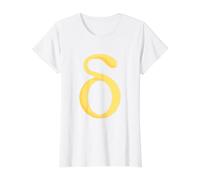 Lower Case Delta - Fourth Letter of the Gr lphabet Value Graphic T-Shirt, Women, White, S