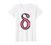 Lower Case Delta - Fourth Letter of the Gr lphabet Value Graphic T-Shirt, Women, White, XS
